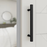 National Hardware Madison Matte Black Steel Pull Handle 1 pc