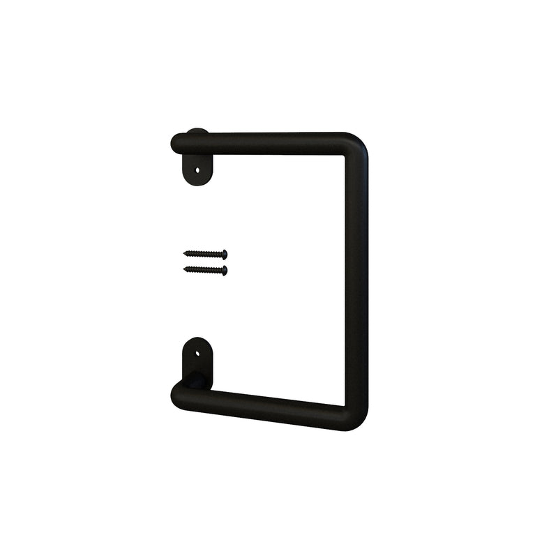 National Hardware Troy Matte Black Steel Pull Handle 1 pc