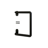 National Hardware Troy Matte Black Steel Pull Handle 1 pc