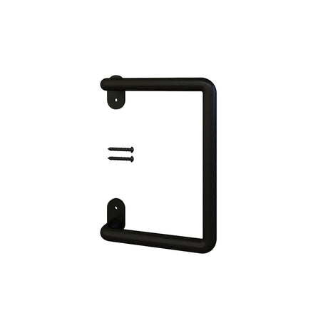 National Hardware Troy Matte Black Steel Pull Handle 1 pc