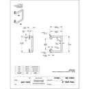 National Hardware Troy Matte Black Steel Pull Handle 1 pc