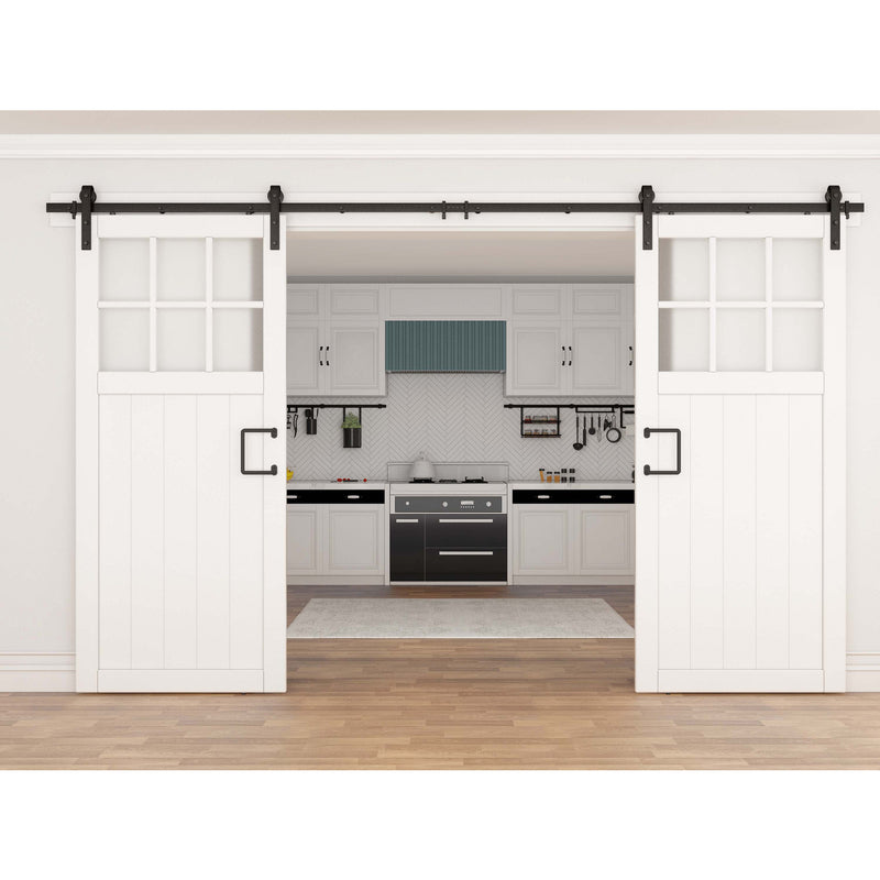 National Hardware Troy Matte Black Steel Pull Handle 1 pc