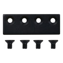 National Hardware 3-1/8 in. L Matte Black Steel Sliding Door Hardware Connecting Adapter 1 pk