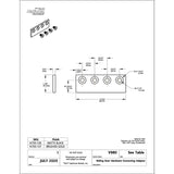 National Hardware 3-1/8 in. L Matte Black Steel Sliding Door Hardware Connecting Adapter 1 pk