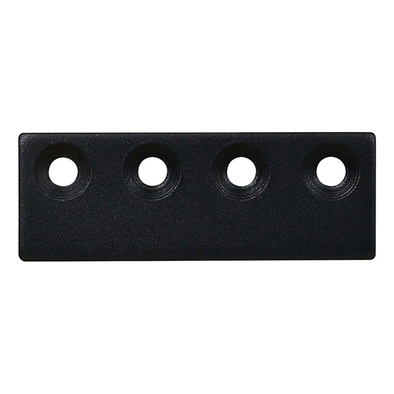 National Hardware 3-1/8 in. L Matte Black Steel Sliding Door Hardware Connecting Adapter 1 pk