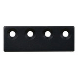 National Hardware 3-1/8 in. L Matte Black Steel Sliding Door Hardware Connecting Adapter 1 pk