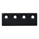 National Hardware 3-1/8 in. L Matte Black Steel Sliding Door Hardware Connecting Adapter 1 pk