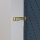 National Hardware Brushed Steel/Zinc Sliding Door Lock