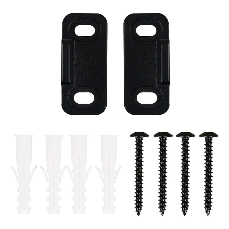 National Hardware Matte Black Aluminum Double Floor Guide 1 pc