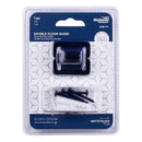 National Hardware Matte Black Aluminum Double Floor Guide 1 pc