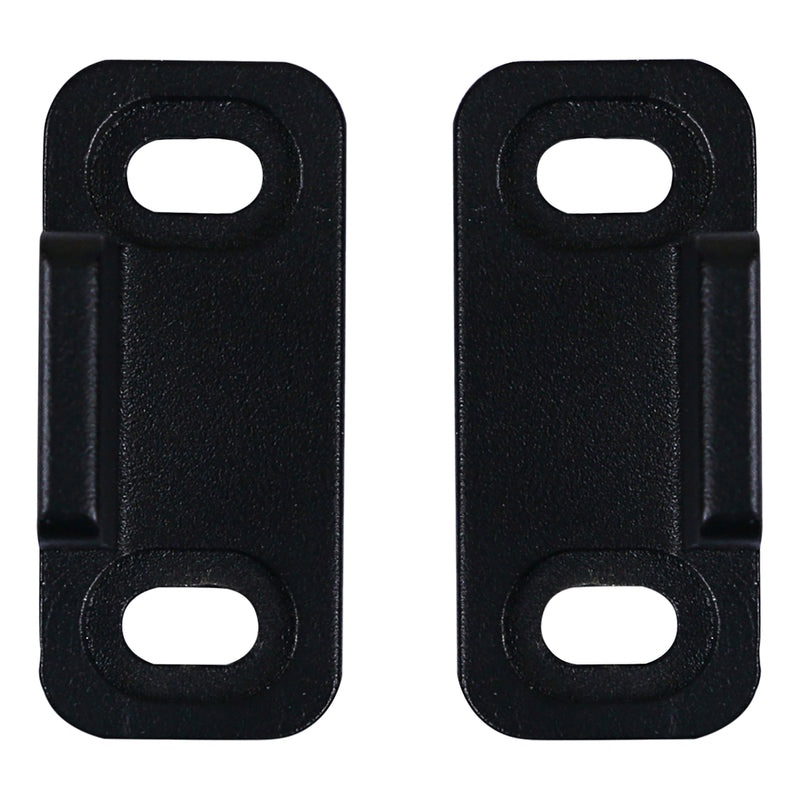 National Hardware Matte Black Aluminum Double Floor Guide 1 pc