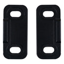 National Hardware Matte Black Aluminum Double Floor Guide 1 pc