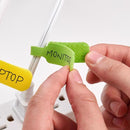 Wrap-It Cable Labels 2.25 in. L Assorted Polypropylene Cable Labels