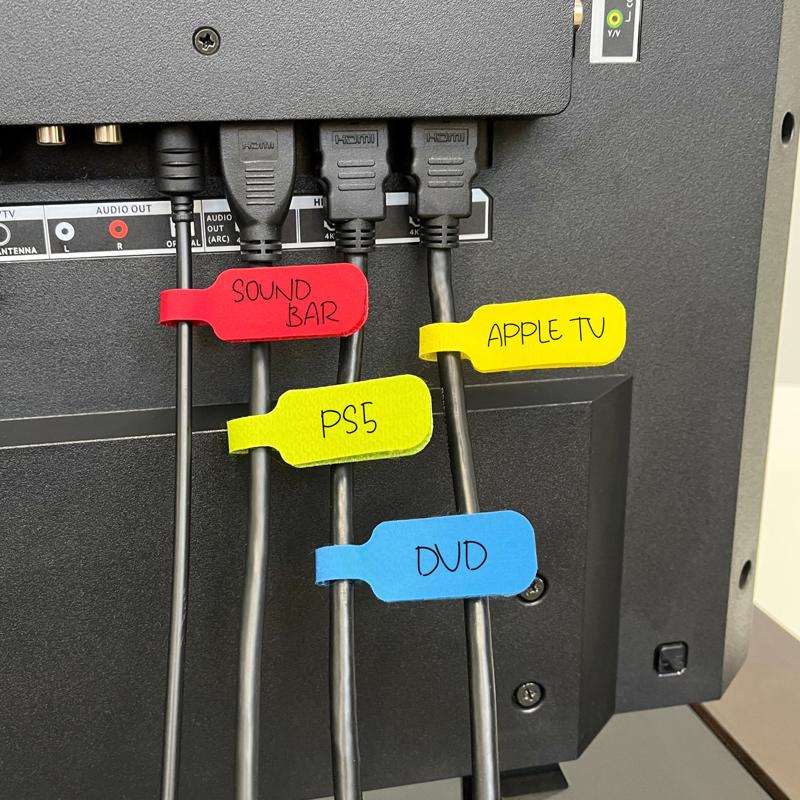 Wrap-It Cable Labels 2.25 in. L Assorted Polypropylene Cable Labels