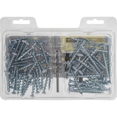 Borefast 3/16 in. D X Assorted in. L Steel Pan/Wafer Head Full Bore Product Kit 72 pc