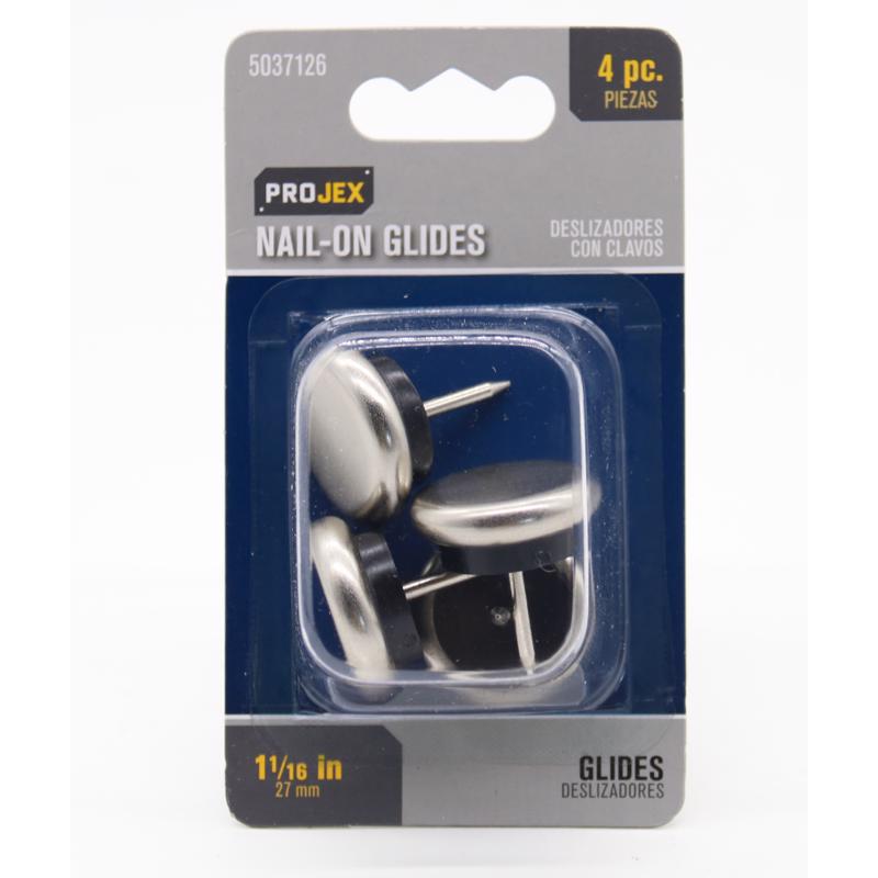 CHAIR GLIDE NCKL 1-1/16"