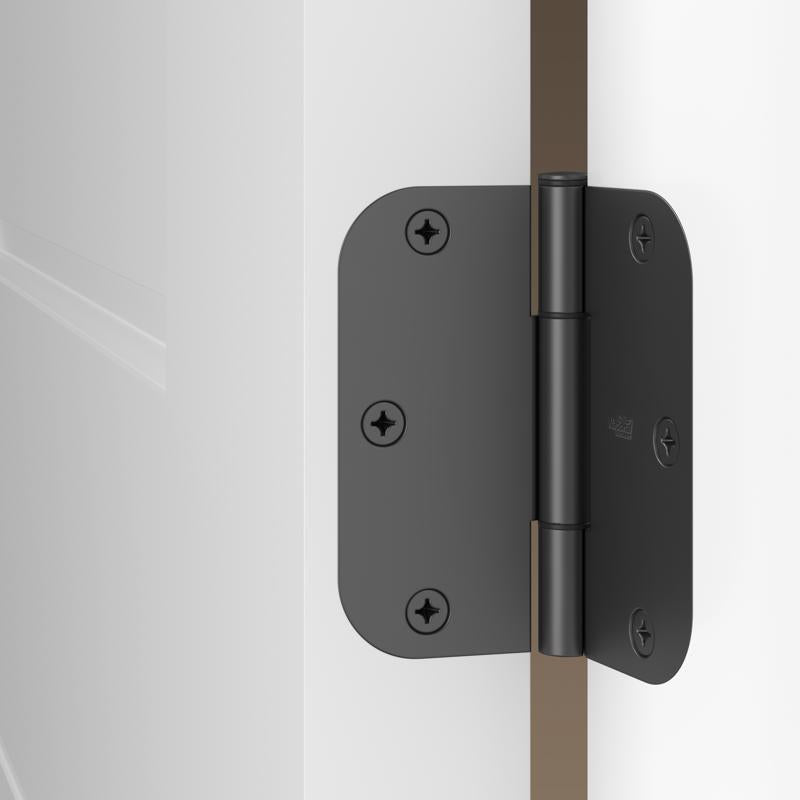 National Hardware Squeak Guard 3.5 in. L Matte Door Hinge 3 pk