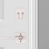 Kwikset Halifax Satin Nickel Zinc Lever and Single Cylinder Deadbolt