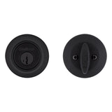 Kwikset Matte Black SmartKey Deadbolt 2-3/4 in.