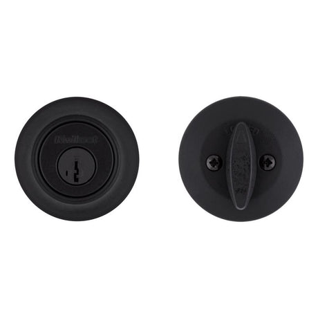 Kwikset Matte Black SmartKey Deadbolt 2-3/4 in.
