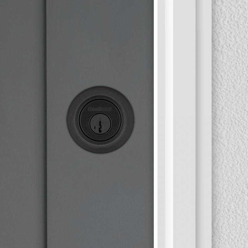 Kwikset Matte Black SmartKey Deadbolt 2-3/4 in.