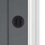 Kwikset Matte Black SmartKey Deadbolt 2-3/4 in.