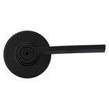 Kwikset Ladera Matte Black Bed and Bath Lever Right or Left Handed