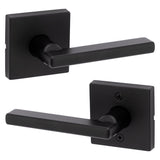 Kwikset Halifax Matte Black Passage Lever Right or Left Handed