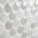 Smart Tiles 8.95 in. W X 8.97 in. L Gray Glazed Vinyl Adhesive Wall Tile 4 pc