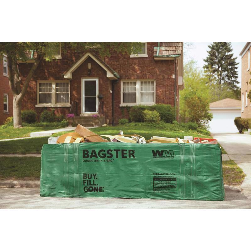 WM Bagster 606 gal Dumpster In A Bag Open 1 pk 3 mil