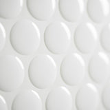 Smart Tiles 8.95 in. W X 8.98 in. L White Glazed Vinyl Adhesive Wall Tile 4 pc
