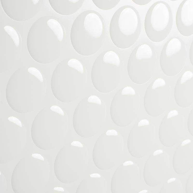 Smart Tiles 8.95 in. W X 8.98 in. L White Glazed Vinyl Adhesive Wall Tile 4 pc