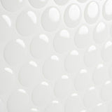 Smart Tiles 8.95 in. W X 8.98 in. L White Glazed Vinyl Adhesive Wall Tile 4 pc