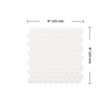 Smart Tiles 8.95 in. W X 8.98 in. L White Glazed Vinyl Adhesive Wall Tile 4 pc