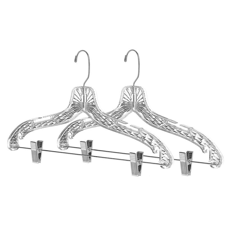 SUIT HANGER CLEAR 2PK