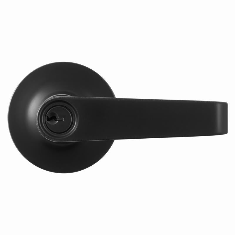 Brinks Commercial Matte Black Entry Lever 2 in.