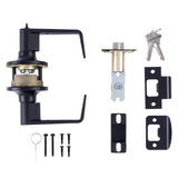 Brinks Commercial Matte Black Entry Lever 2 in.