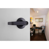 Brinks Commercial Matte Black Entry Lever 2 in.
