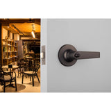 Brinks Commercial Matte Black Entry Lever 2 in.