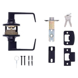Brinks Commercial Matte Black Storeroom Lockset 2 in.