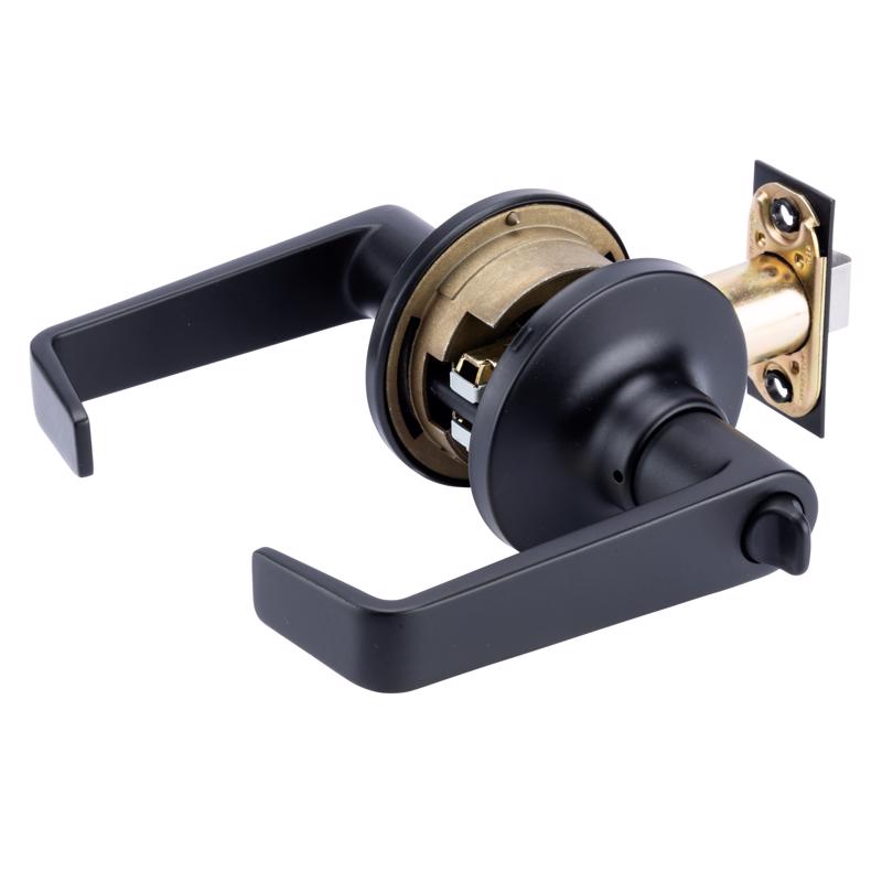 Brinks Commercial Matte Black Privacy Lever Right or Left Handed