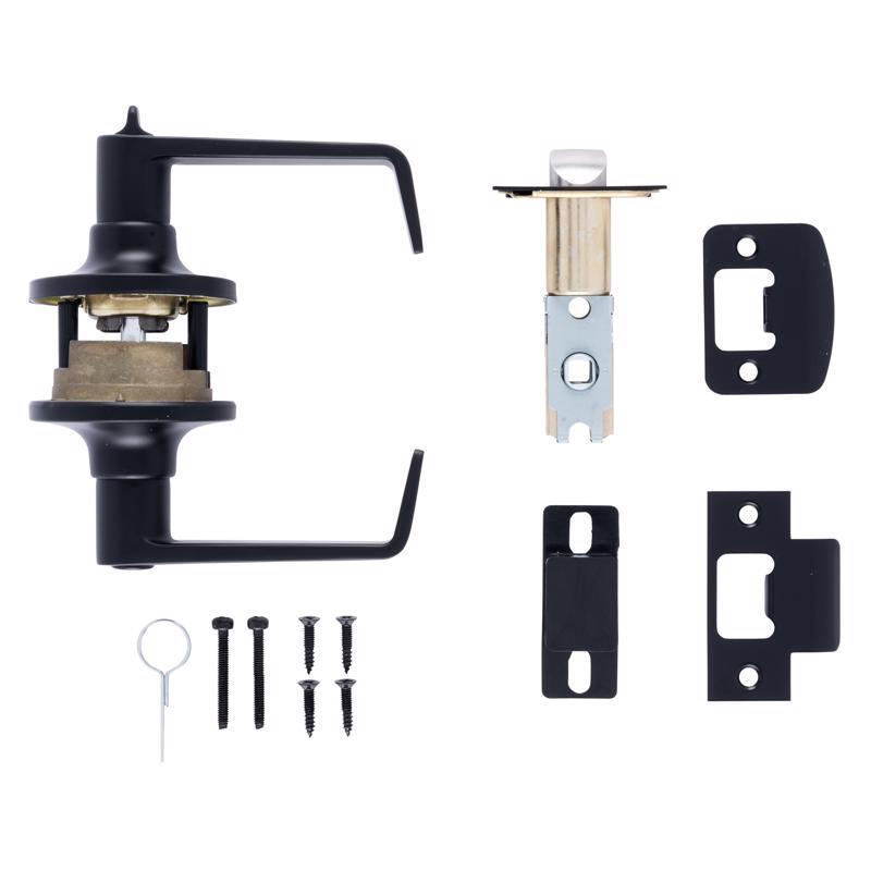 Brinks Commercial Matte Black Privacy Lever Right or Left Handed