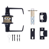 Brinks Commercial Matte Black Privacy Lever Right or Left Handed