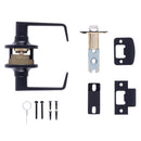 Brinks Commercial Matte Black Passage Lever 2 in.