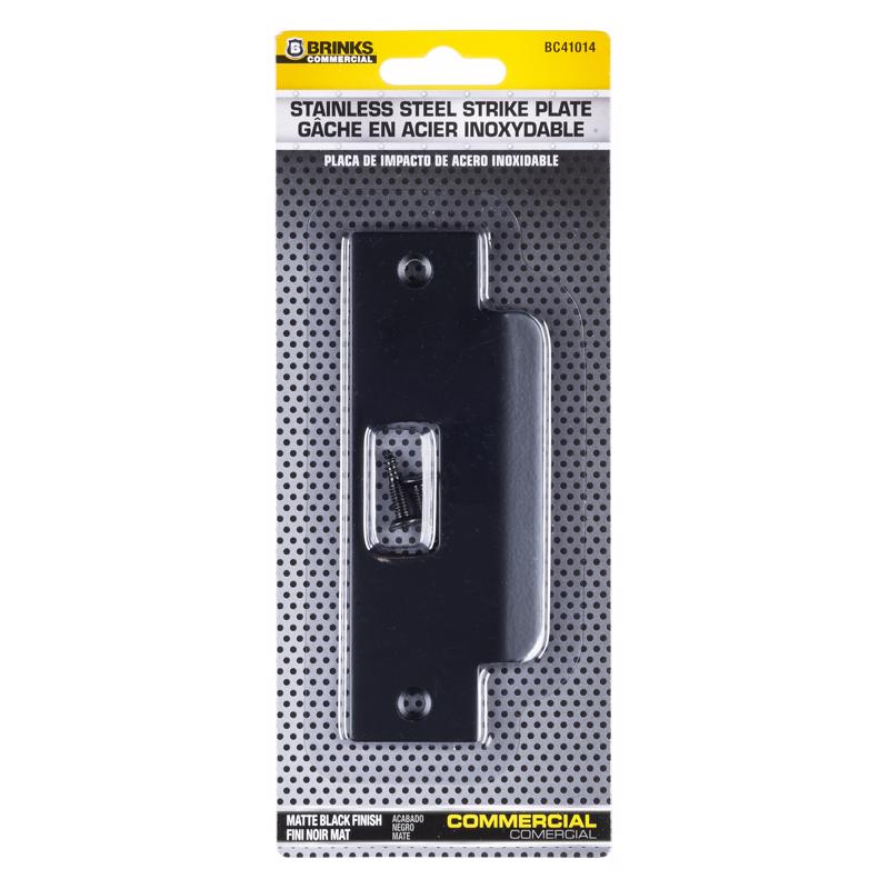 DOOR STRIKE STEEL MT BLK