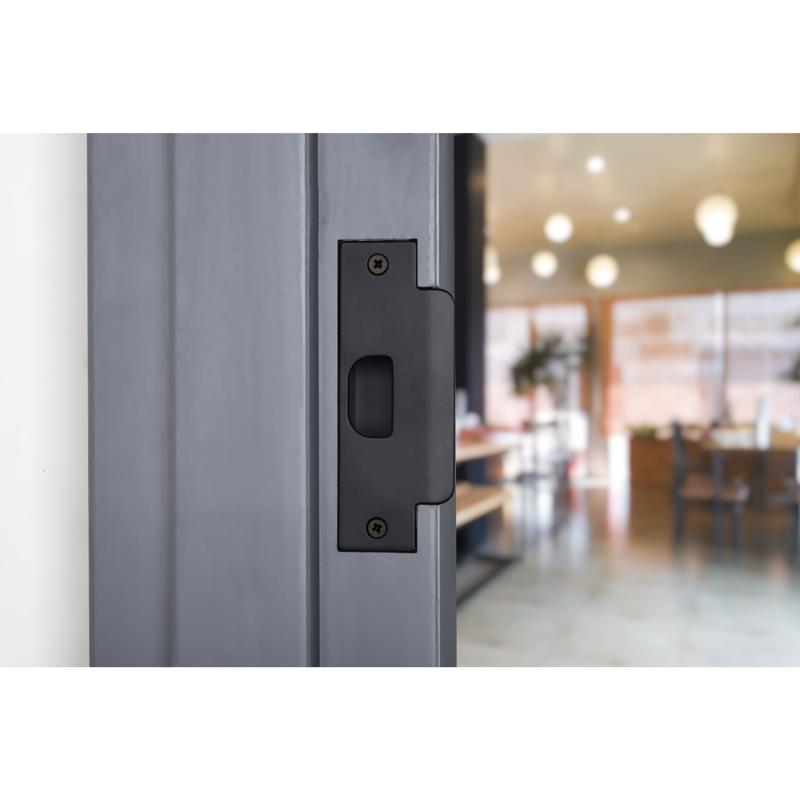 Brinks Commercial Matte Black Stainless Steel Door Strike 1 pc