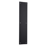 PUSH PLATE MATE BLK 15"L