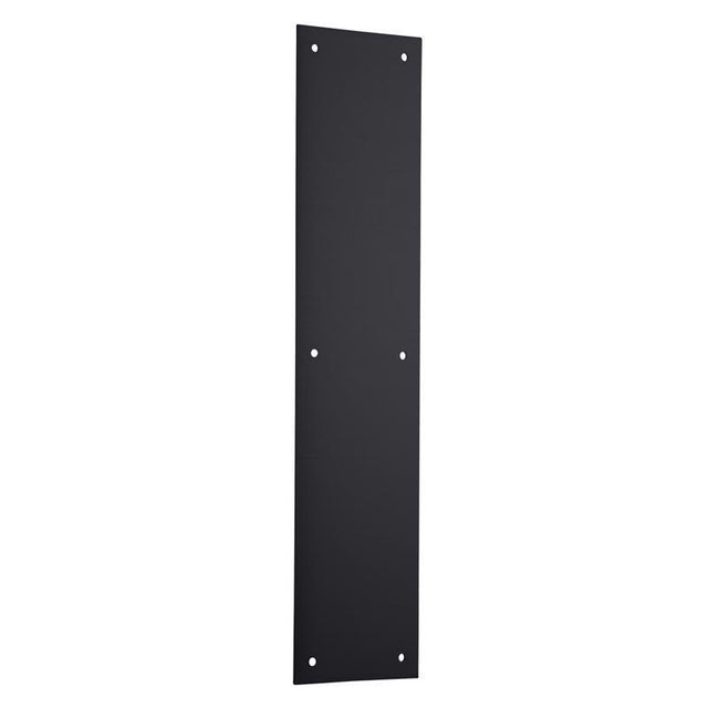 PUSH PLATE MATE BLK 15"L