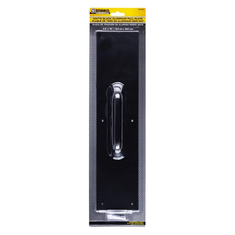 PULL PLATE MATE BLK 15"L