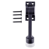 Brinks Commercial Steel Matte Brass/Black Kick-Down Door Holder Mounts to door 1 in.